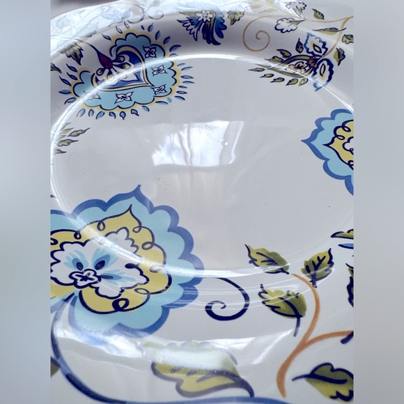 The Longaberger Company. Earth and Sky serving dish . Beautiful floral design . - Picture 5 of 14